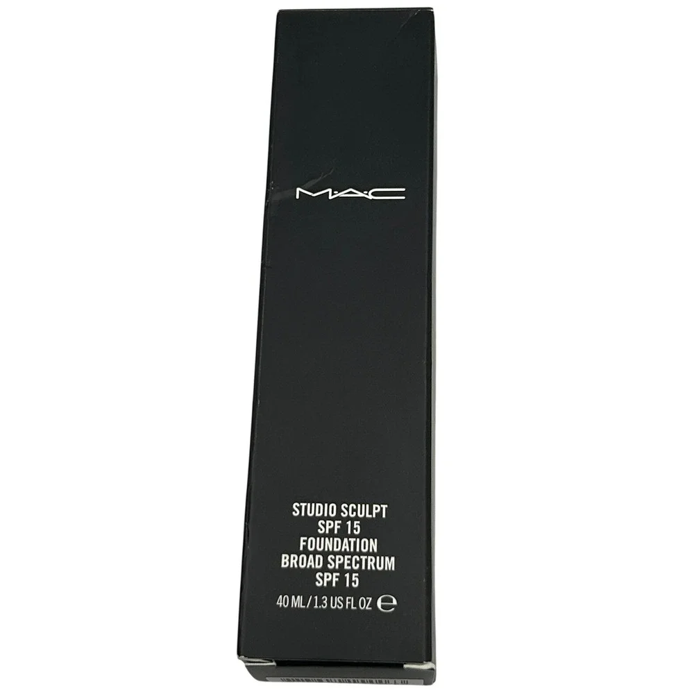 MAC Studio Sculpt Foundation NC37 1.3oz New SPF 15 Hydrating Creamy Satin Finish